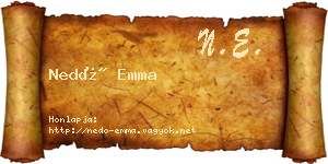 Nedó Emma névjegykártya