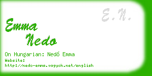 emma nedo business card